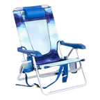 Rust-Resistant Aluminum Backpack Beach Chair - Choice 709 - Portable Heavy-Duty Low Boy Chair for Ocean Side - Wave