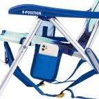 Rust-Resistant Aluminum Backpack Beach Chair - Choice 709 - Portable Heavy-Duty Low Boy Chair for Ocean Side Detail