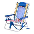 Rust-Resistant Aluminum Backpack Beach Chair - Choice 709 - Portable Heavy-Duty Low Boy Chair for Ocean Side Detail