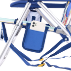 Rust-Resistant Aluminum Backpack Beach Chair - Choice 709 - Portable Heavy-Duty Low Boy Chair for Ocean Side Detail