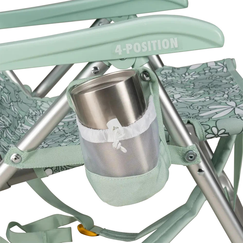Rust-Resistant Aluminum Backpack Beach Chair - Choice 709 - Portable Heavy-Duty Low Boy Chair for Ocean Side Detail