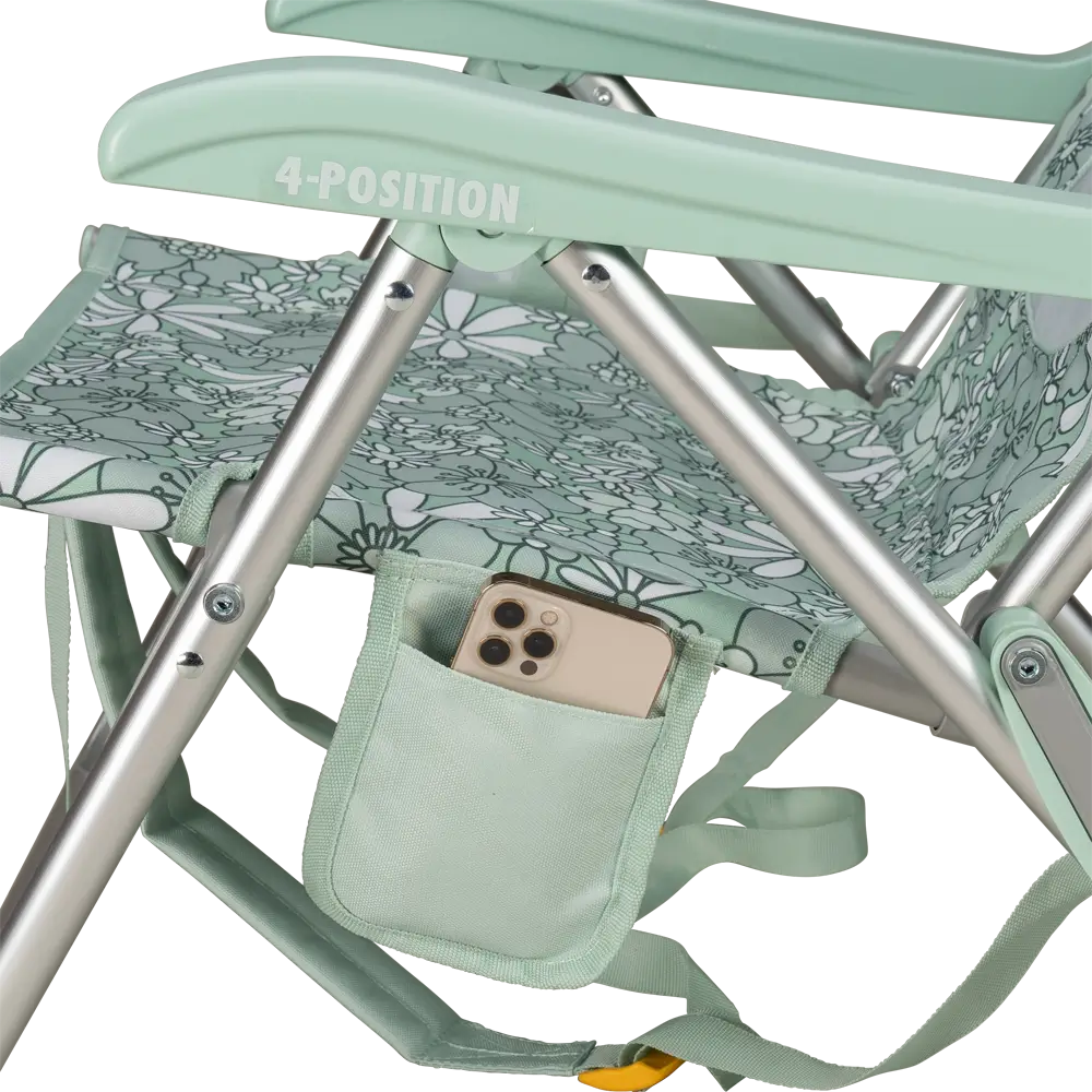 Rust-Resistant Aluminum Backpack Beach Chair - Choice 709 - Portable Heavy-Duty Low Boy Chair for Ocean Side Detail