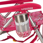 Rust-Resistant Aluminum Backpack Beach Chair - Choice 709 - Portable Heavy-Duty Low Boy Chair for Ocean Side Detail