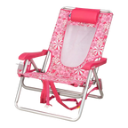Rust-Resistant Aluminum Backpack Beach Chair - Choice 709 - Portable Heavy-Duty Low Boy Chair for Ocean Side Detail