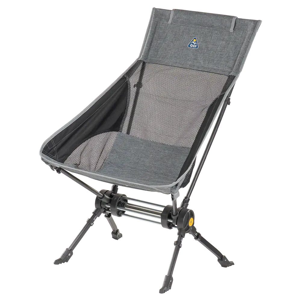 Luxury Camp ComPack Rocker - Choice 980 - Heavy-Duty Kickback Rocker with Beverage Holder Detail