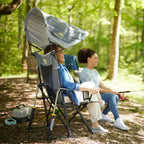 Smooth Motion SunShade Rocker - Choice 550 - Heavy-Duty Kickback Rocker with Beverage Holder Detail