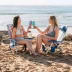 Rust-Resistant Aluminum Backpack Beach Chair - Choice 709 - Portable Heavy-Duty Low Boy Chair for Ocean Side Detail