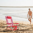Rust-Resistant Aluminum Backpack Beach Chair - Choice 709 - Portable Heavy-Duty Low Boy Chair for Ocean Side Detail