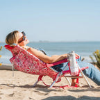 Rust-Resistant Aluminum Backpack Beach Chair - Choice 709 - Portable Heavy-Duty Low Boy Chair for Ocean Side Detail