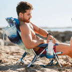 Rust-Resistant Aluminum Backpack Beach Chair - Choice 709 - Portable Heavy-Duty Low Boy Chair for Ocean Side Detail