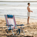Rust-Resistant Aluminum Backpack Beach Chair - Choice 709 - Portable Heavy-Duty Low Boy Chair for Ocean Side Detail