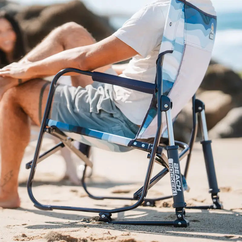 Premium All-Weather Beach Rocker - Choice 712 - Patented Spring-Action Rocking Chair for Camping Detail