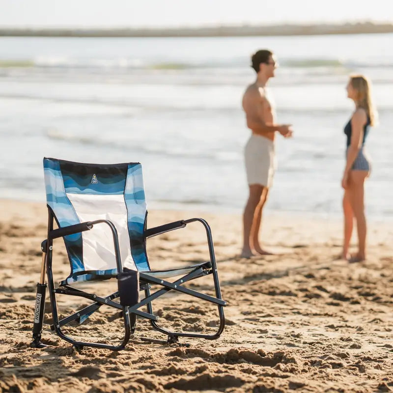 Premium All-Weather Beach Rocker - Choice 712 - Patented Spring-Action Rocking Chair for Camping Detail