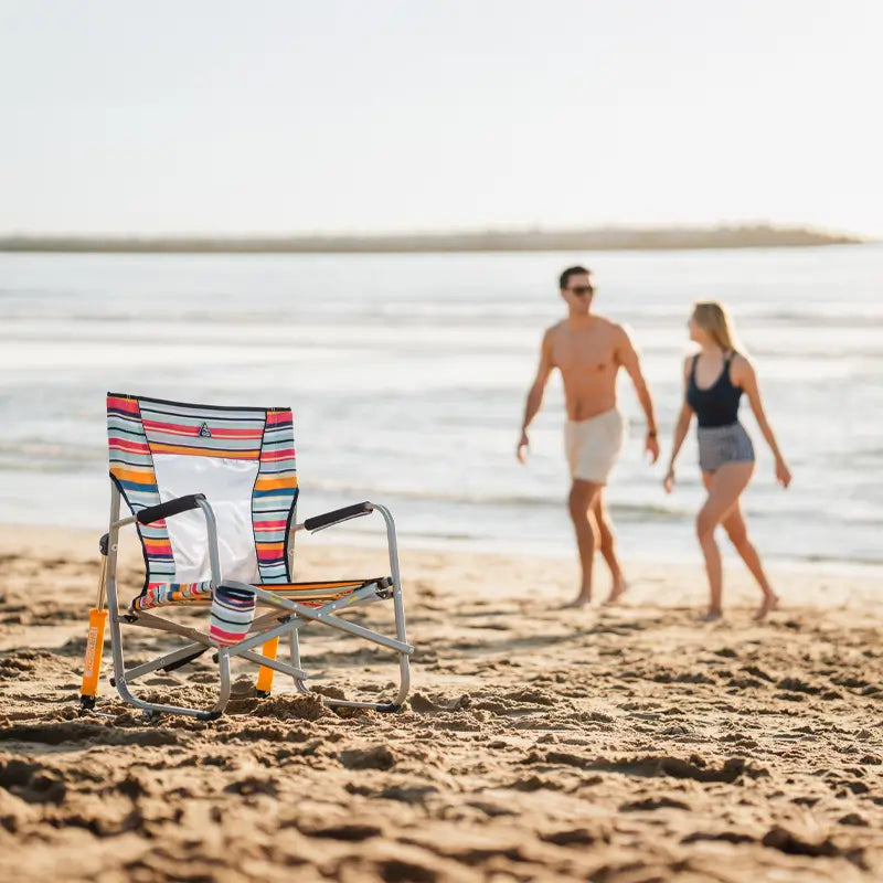 Premium All-Weather Beach Rocker - Choice 712 - Patented Spring-Action Rocking Chair for Camping Detail