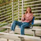 Ergonomic Back-Support Big Comfort Stadium Chair with Armrests - Choice 465 - Ergonomic Portable Stadium Seat for Sports Events Detail