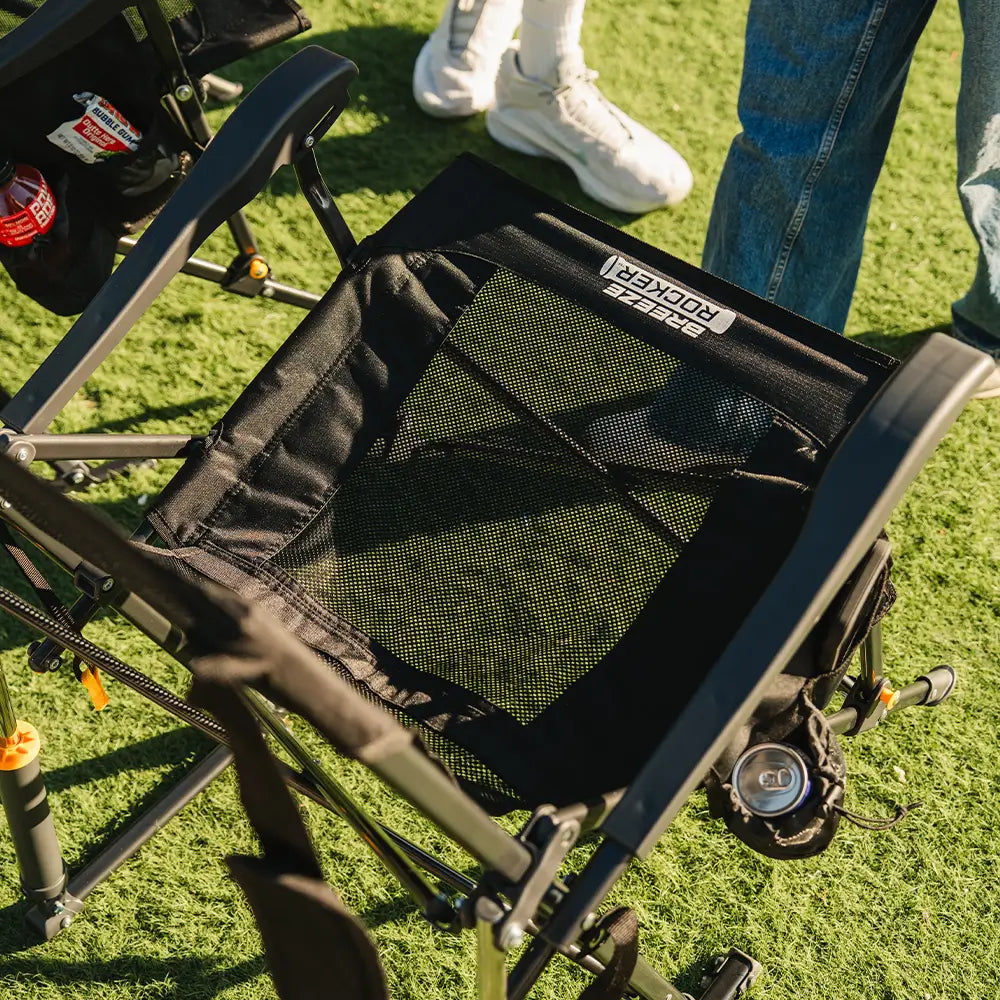 Patented Spring-Action BreezeRocker - Choice 504 - RoadTrip Rocker Smooth Motion Camp Chair Detail