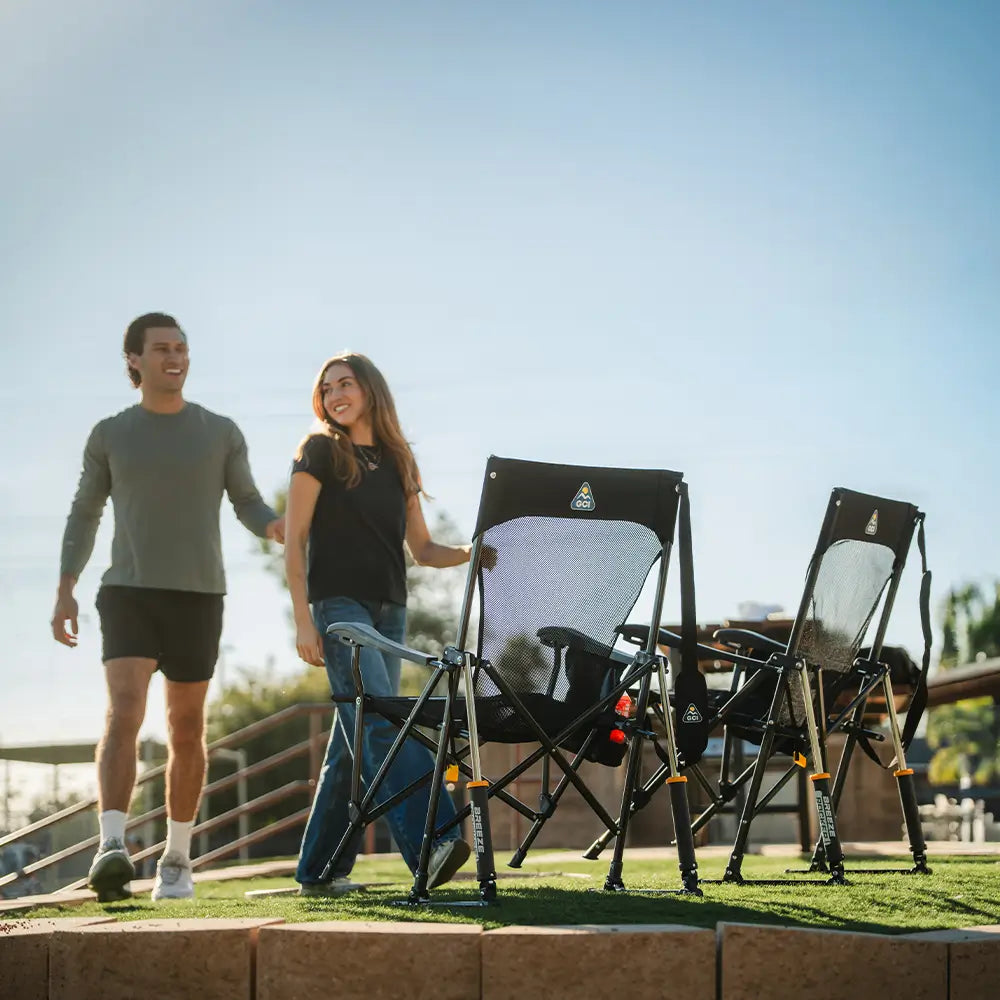 Patented Spring-Action BreezeRocker - Choice 504 - RoadTrip Rocker Smooth Motion Camp Chair Detail