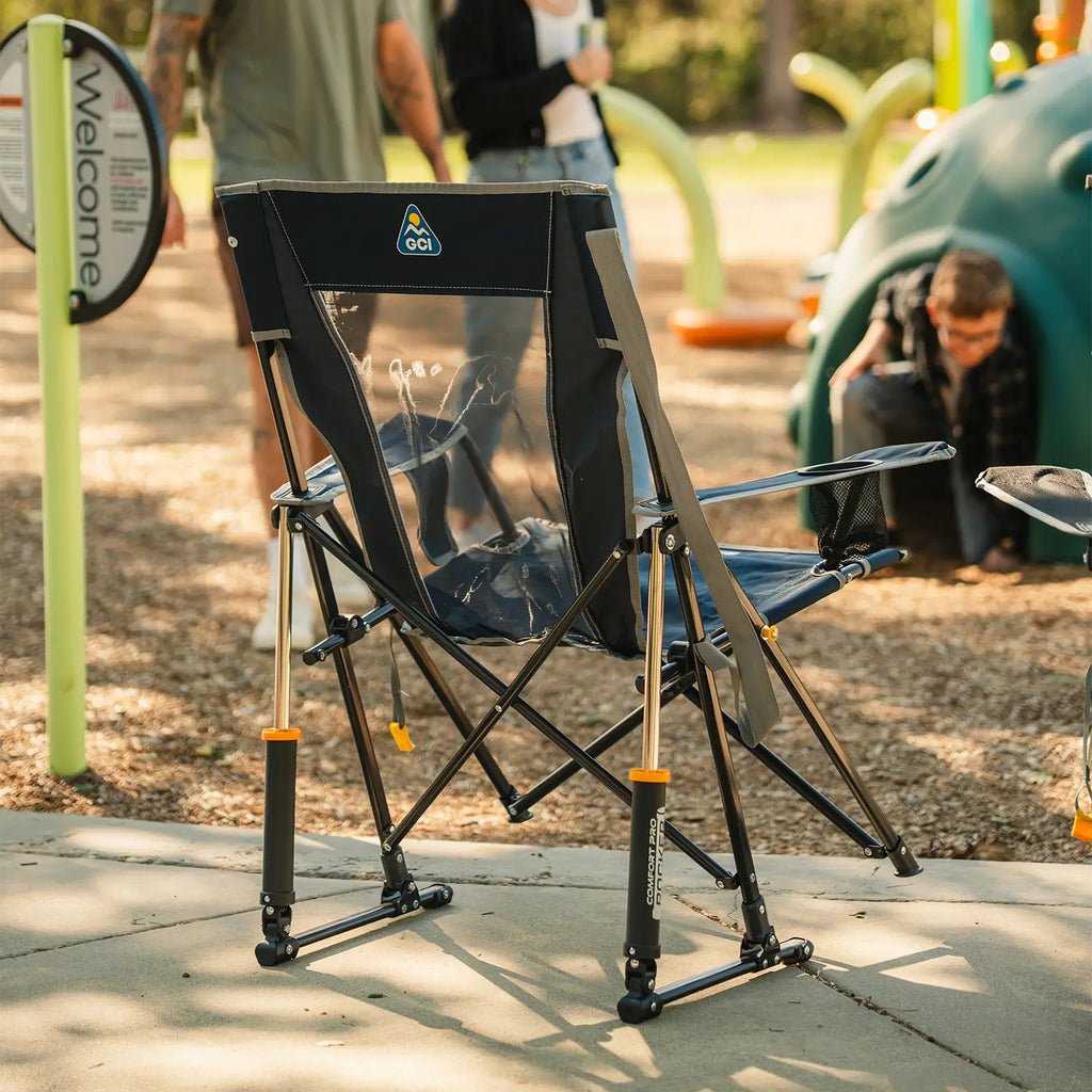 Heavy-Duty Freestyle Comfort Pro Rocker - Choice 375 - RoadTrip Rocker Smooth Motion Camp Chair Detail