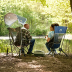 Luxury Camp ComPack Rocker - Choice 980 - Heavy-Duty Kickback Rocker with Beverage Holder Detail