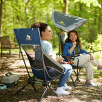 Luxury Camp ComPack Rocker - Choice 980 - Heavy-Duty Kickback Rocker with Beverage Holder Detail
