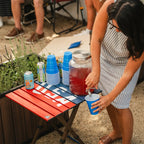 Portable Staging Compact Camp Table 20 - USA Anniversary Deluxe - Choice 757 - Portable Camping Table with Heat-Resistant Countertop Detail