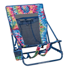 Sand-Friendly Everywhere Chair 2 - Choice 656 - Multi-Position Outdoor Beach Chair with Pillow - Tie Dye