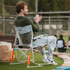 Luxury Camp Freestyle Rocker Elite - Choice 460 - Patented Spring-Action Rocking Chair for Camping Detail