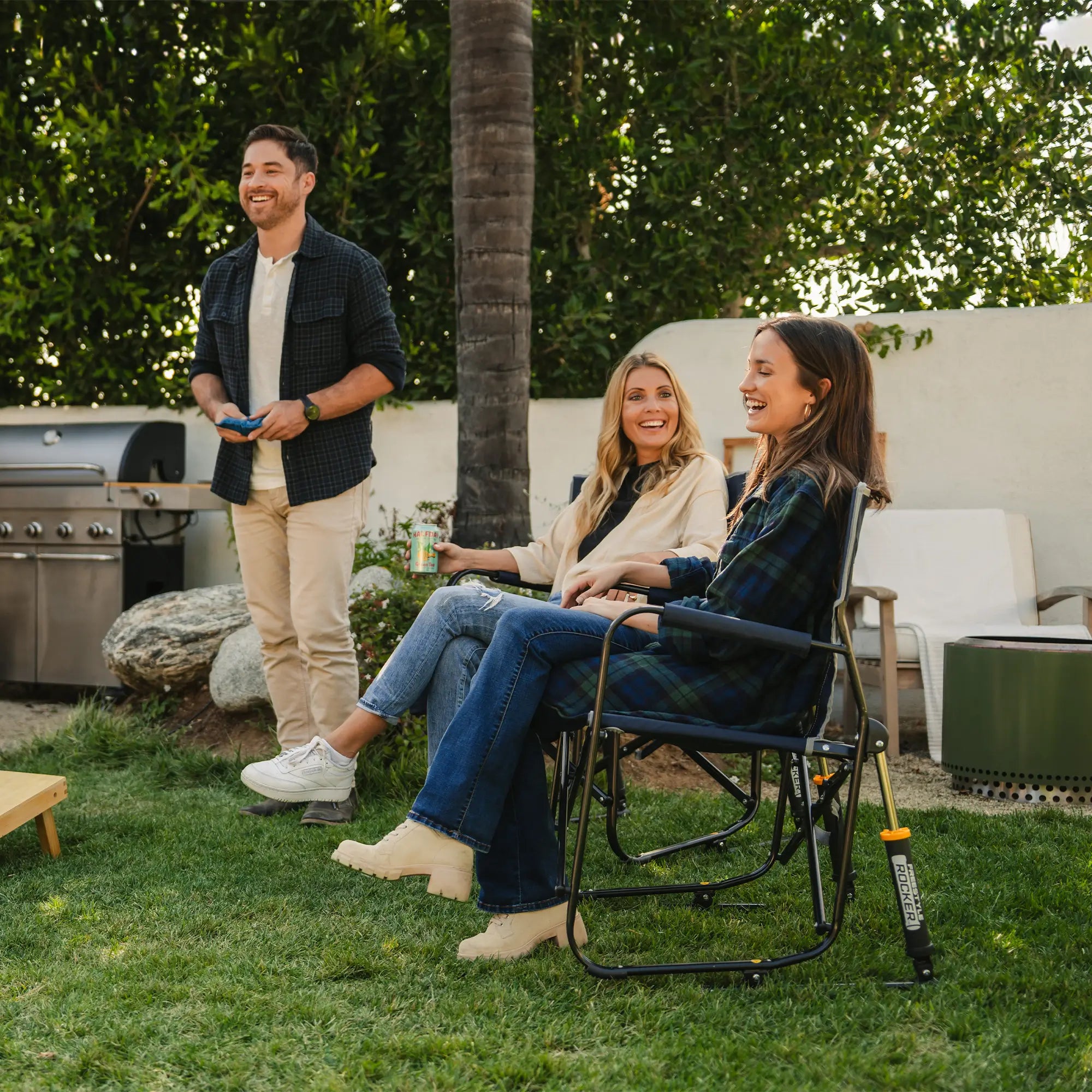 Smooth Motion Freestyle Rocker - Choice 711 - Freestyle Rocker Portable Outdoor Folding Chair Detail