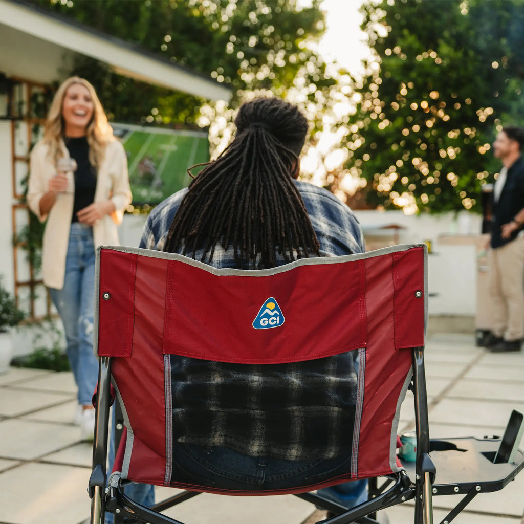 Patented Spring-Action Freestyle Rocker XL with Side Table - Choice 836 - Patented Spring-Action Rocking Chair for Camping Detail