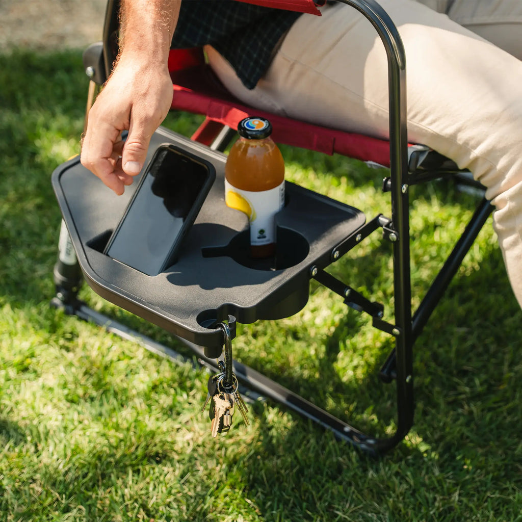 Patented Spring-Action Freestyle Rocker XL with Side Table - Choice 836 - Patented Spring-Action Rocking Chair for Camping Detail