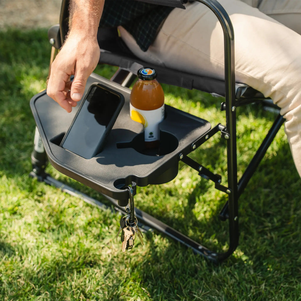 Patented Spring-Action Freestyle Rocker XL with Side Table - Choice 836 - Patented Spring-Action Rocking Chair for Camping Detail