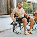 Smooth Motion Freestyle Rocker with Side Table - Choice 853 - Patented Spring-Action Rocking Chair for Camping Detail