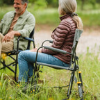 Smooth Motion Freestyle Rocker with Side Table - Choice 853 - Patented Spring-Action Rocking Chair for Camping Detail