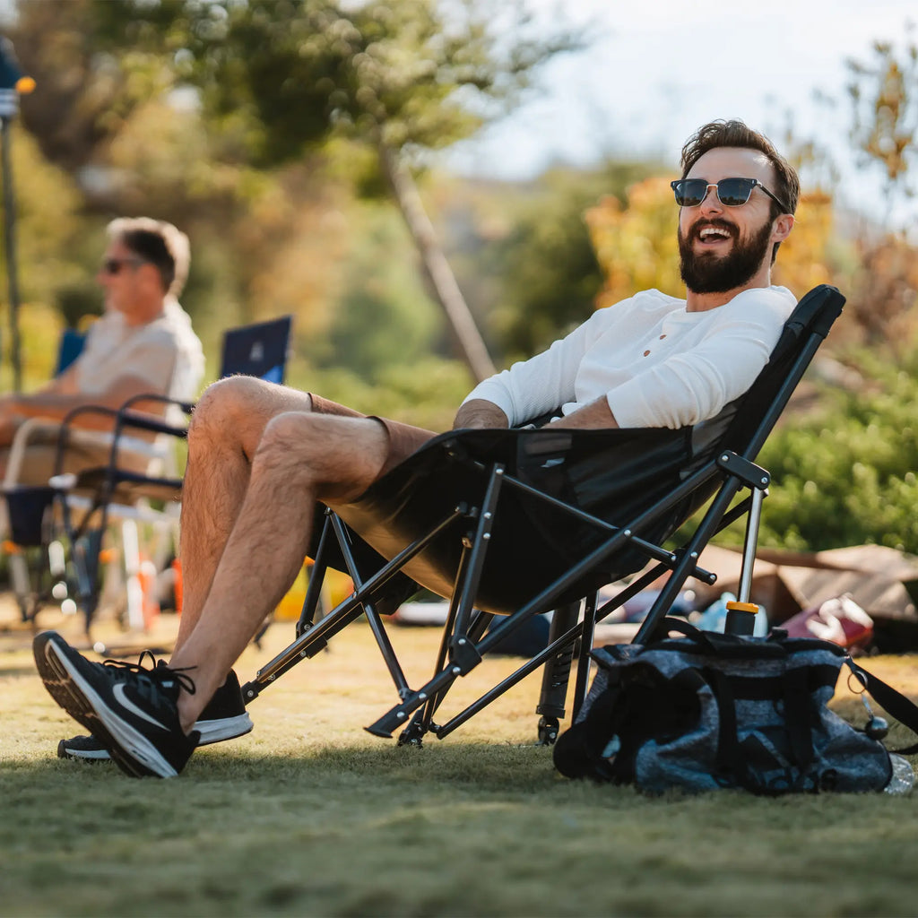 Luxury Camp Pod Rocker Elite - Choice 832 - Freestyle Rocker Portable Outdoor Folding Chair Detail