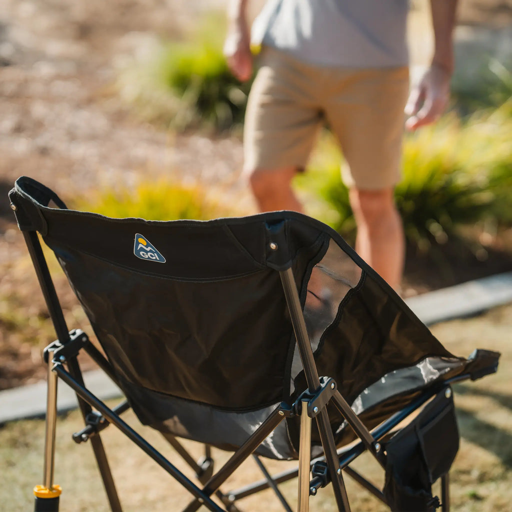 Luxury Camp Pod Rocker Elite - Choice 832 - Freestyle Rocker Portable Outdoor Folding Chair Detail
