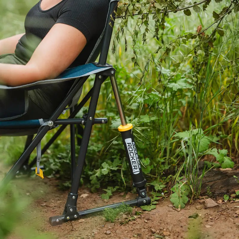 Premium All-Weather Kickback Rocker - Choice 345 - RoadTrip Rocker Smooth Motion Camp Chair Detail