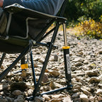 Premium All-Weather Kickback Rocker - Choice 345 - RoadTrip Rocker Smooth Motion Camp Chair Detail