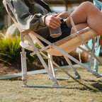 Premium All-Weather Kickback Rocker - Choice 345 - RoadTrip Rocker Smooth Motion Camp Chair Detail