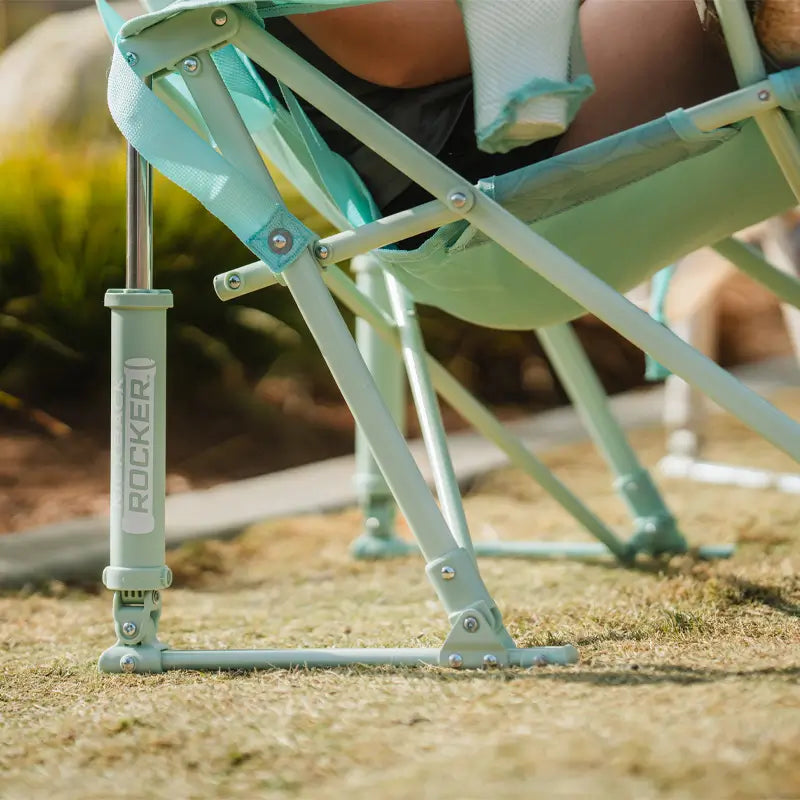 Premium All-Weather Kickback Rocker - Choice 345 - RoadTrip Rocker Smooth Motion Camp Chair Detail