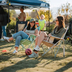 Premium All-Weather Kickback Rocker - Choice 345 - RoadTrip Rocker Smooth Motion Camp Chair Detail