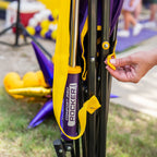 Premium All-Weather College Comfort Pro Rocker - LSU Tigers - Choice 880 - Patented Spring-Action Rocking Chair for Camping Detail