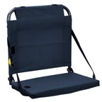 Bleacher-Friendly BleacherBack - Choice 696 - Lightweight Folding Bleacher Chair with Cushioning - Navy