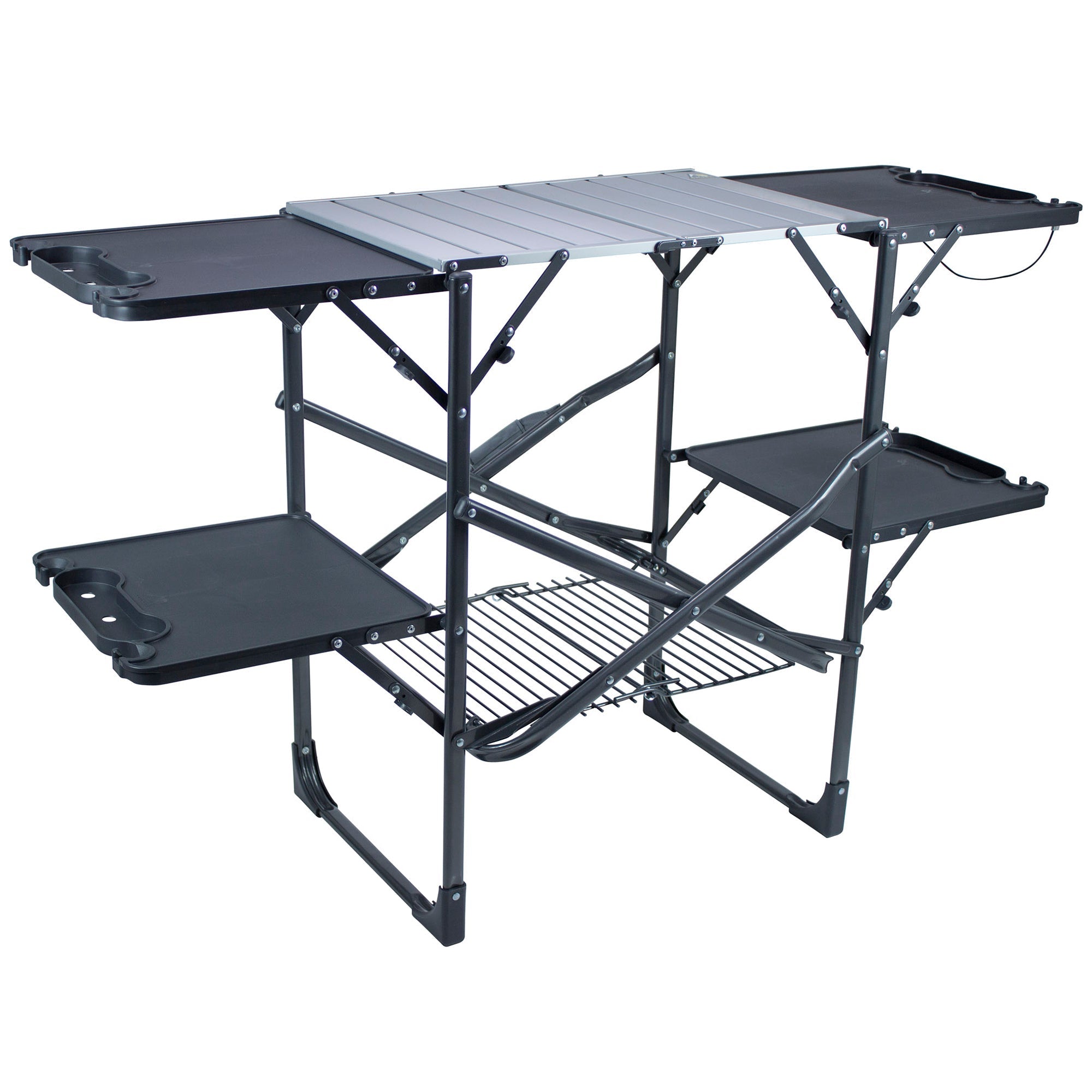 Compact Grilling Slim-Fold Cook Station - Choice 575 - Heat-Resistant Over-Fire Grill Rack for Camping - Default Title