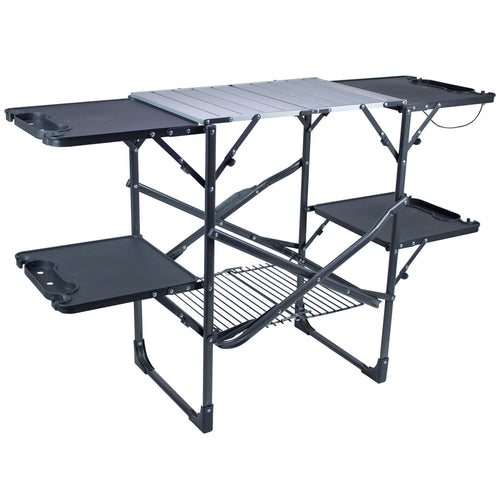Compact Grilling Slim-Fold Cook Station - Choice 575 - Heat-Resistant Over-Fire Grill Rack for Camping - Default Title