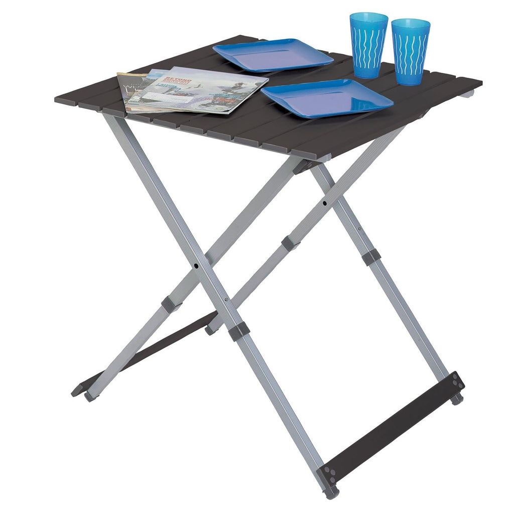 Portable Staging Compact Camp Table 25 - Choice 214 - Slim-Fold Outdoor Cook Station with Storage Shelves Detail