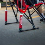 Smooth Motion College Comfort Pro Rocker - Nebraska Cornhuskers - Choice 161 - Heavy-Duty Kickback Rocker with Beverage Holder Detail