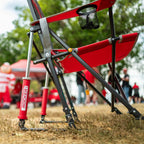 Patented Spring-Action College Comfort Pro Rocker - Ohio State Buckeyes - Choice 676 - Freestyle Rocker Portable Outdoor Folding Chair Detail