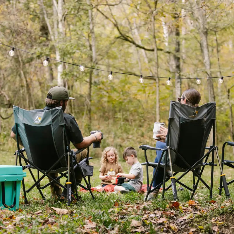 Luxury Camp RoadTrip Rocker - Choice 855 - Patented Spring-Action Rocking Chair for Camping Detail