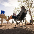 Luxury Camp RoadTrip Rocker - Choice 855 - Patented Spring-Action Rocking Chair for Camping Detail