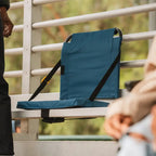Bleacher-Friendly BleacherBack - Choice 696 - Lightweight Folding Bleacher Chair with Cushioning Detail